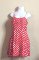 Vestido Floreado Color Rojo Talla CH